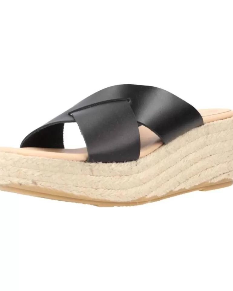 CLARA DURAN Sandalias De Mujer Platafp7Cd Negro Flash Sale