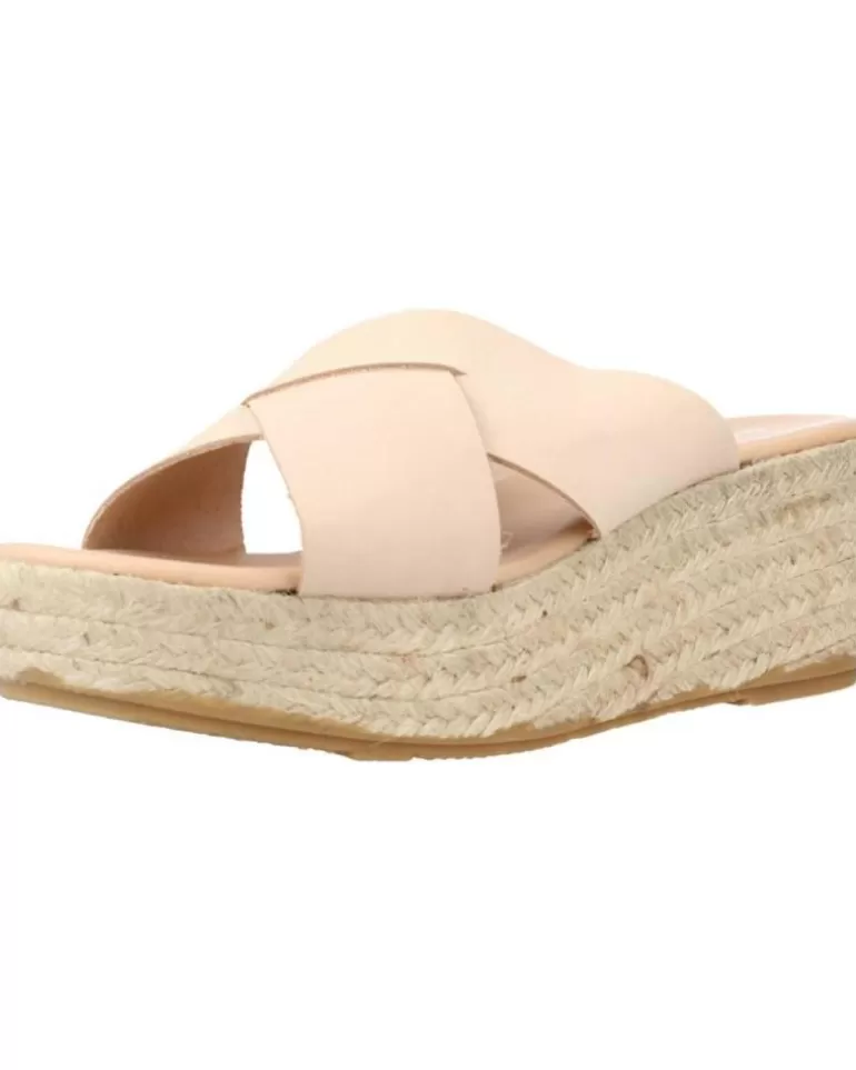 CLARA DURAN Sandalias De Mujer Platafp7Cd Nude Best Sale