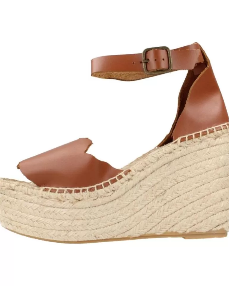 CLARA DURAN Sandalias De Mujer Platafp8Cd Marron Store
