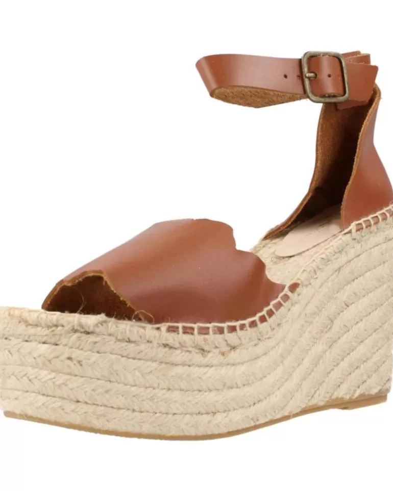 CLARA DURAN Sandalias De Mujer Platafp8Cd Marron Store