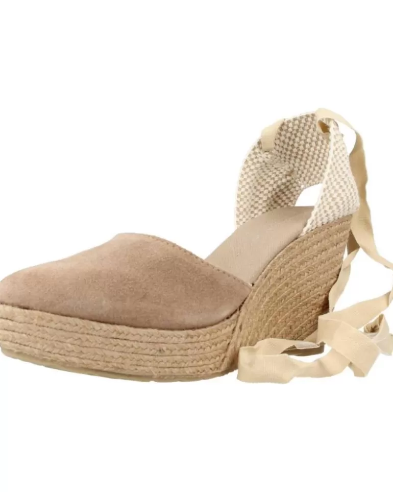 CLARA DURAN Sandalias De Mujer Platroma Marron Claro Sale