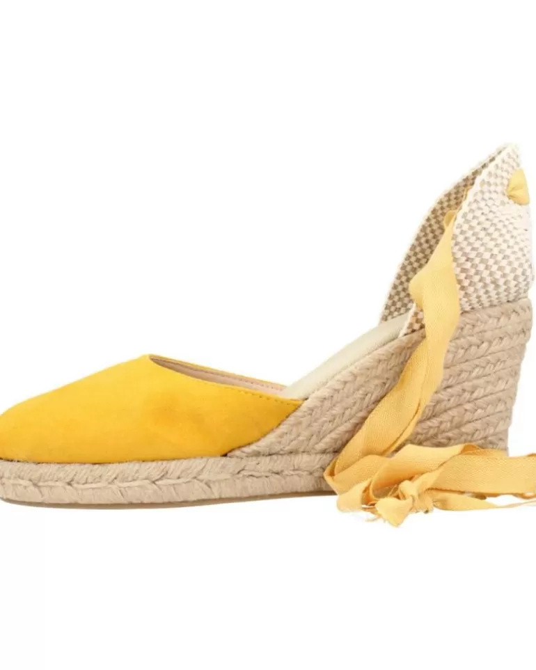 CLARA DURAN Sandalias De Mujer Valenantcd Amarillo Flash Sale