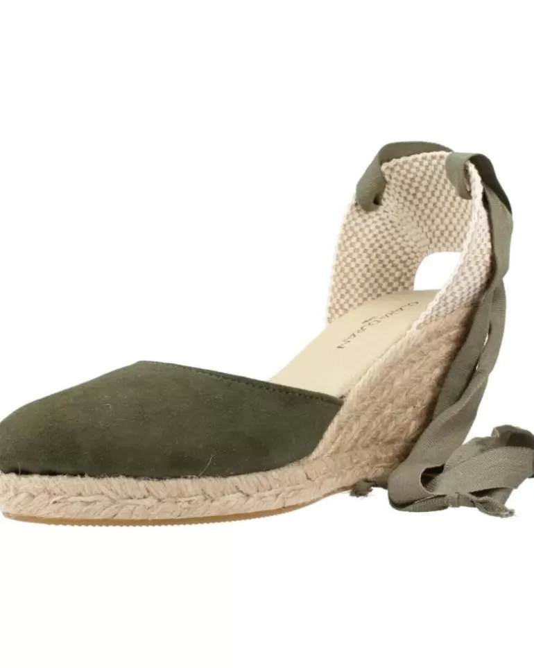 CLARA DURAN Sandalias De Mujer Valenantcd Verde New