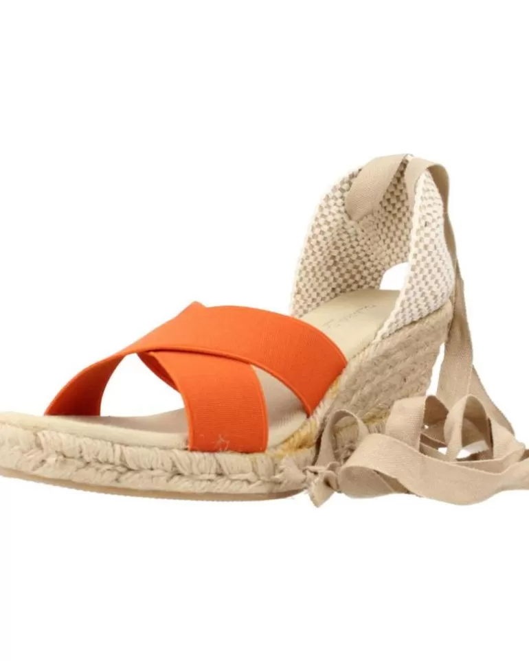 CLARA DURAN Sandalias De Mujer Valenesl2Cd Naranja Discount