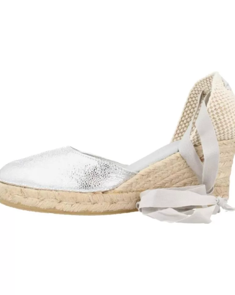 CLARA DURAN Sandalias De Mujer Valenmetcd Plata Discount