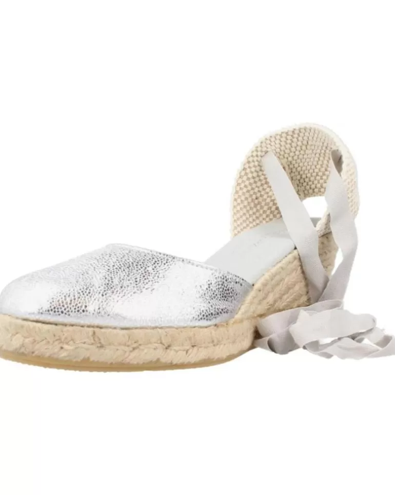 CLARA DURAN Sandalias De Mujer Valenmetcd Plata Discount