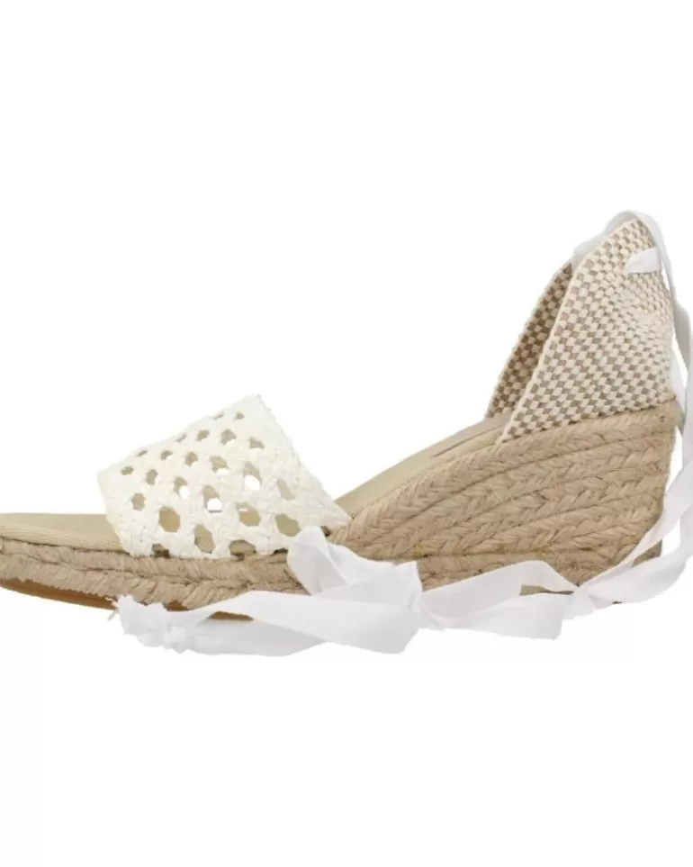 CLARA DURAN Sandalias De Mujer Valenrafcd Blanco Cheap