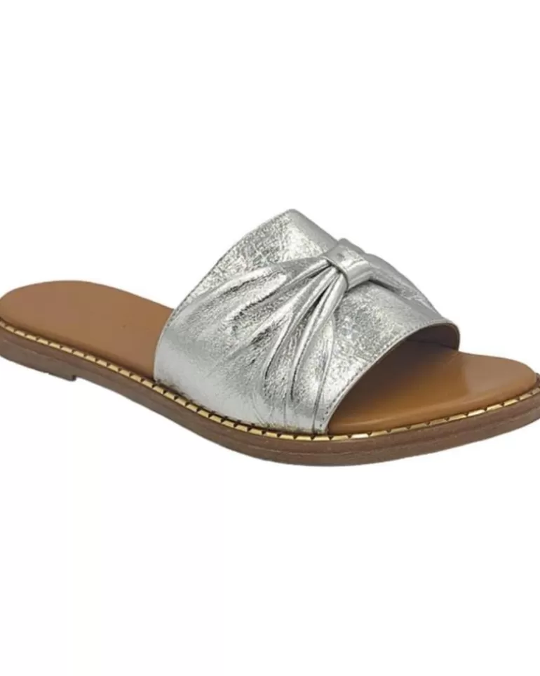 EPOCHE XI Sandalias De Mujer Y Niña Sandalia Lazo 701 Plata Cheap