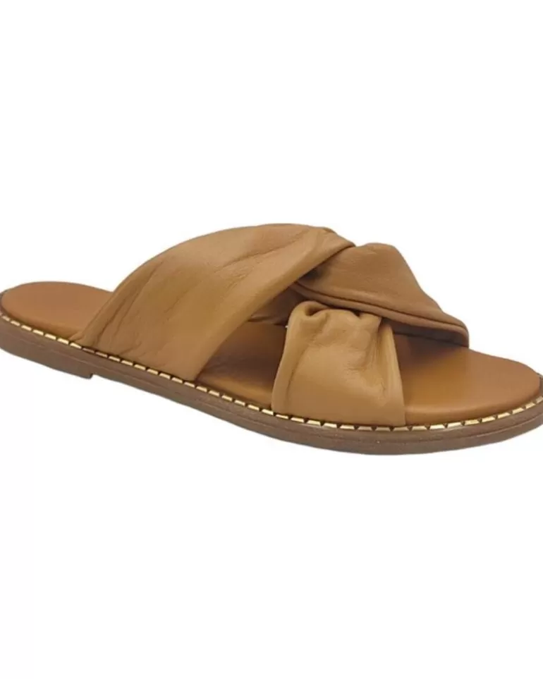 EPOCHE XI Sandalias De Mujer Y Niña Sandalia Plana Cruzada 704 Cuero Cheap
