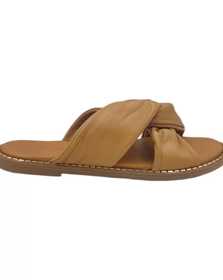EPOCHE XI Sandalias De Mujer Y Niña Sandalia Plana Cruzada 704 Cuero Cheap