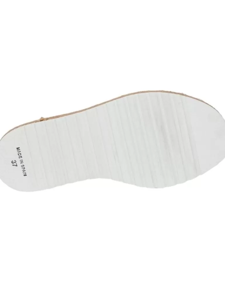 EVA MAÑAS Sandalias Eva Manas De Mujer Y Niña Nautico Piel Serraje 496 Blanco Flash Sale