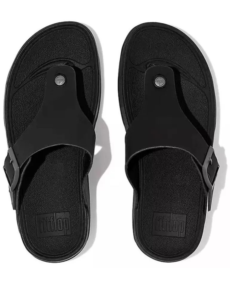 FITFLOP Sandalias De Hombre Sandalias Gd1 Trakk Ii Mens Buckle Black New