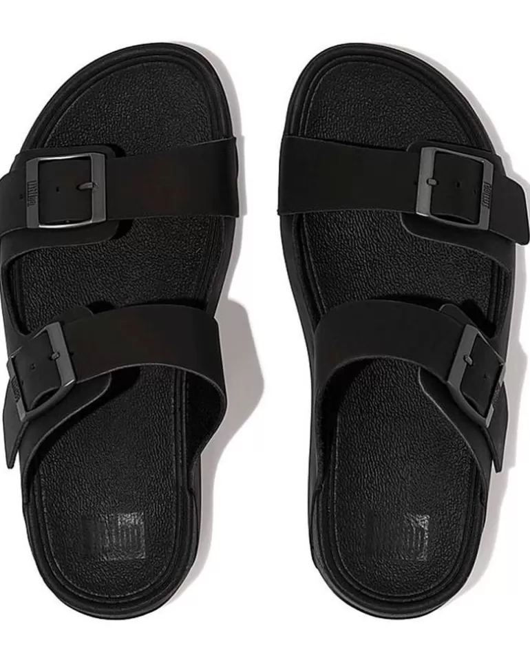 FITFLOP Sandalias De Hombre Sandalias Gd2 Gogh Moc Buckle Lth Slides Black Cheap