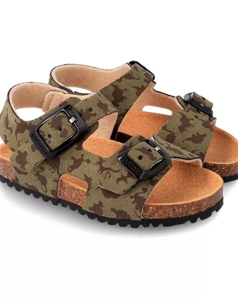 GARVALIN Sandalias De Niño Sandalia Bio Dinosarios 232666 Verde Kaky Best