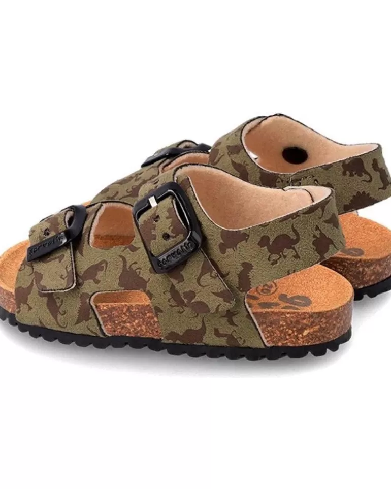 GARVALIN Sandalias De Niño Sandalia Bio Dinosarios 232666 Verde Kaky Best