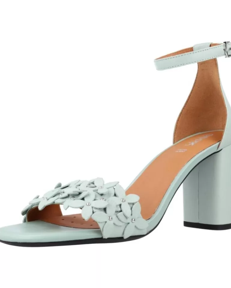 GEOX Sandalias De Mujer D Eraklia High Verde Best Sale