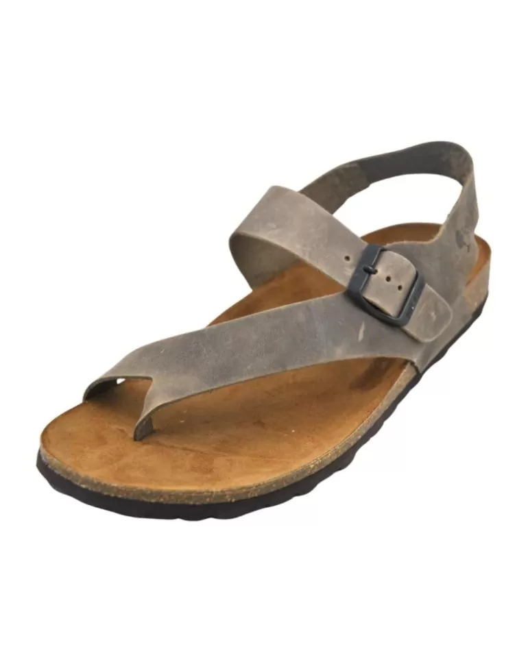 INTERBIOS Sandalias De Hombre Inter-Bios 9512 Sandalia Dedo Piel Bio Hombre Pardo Store