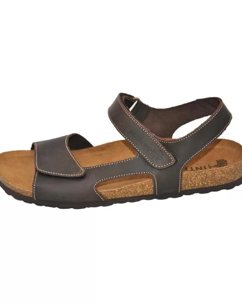 INTERBIOS Sandalias De Hombre Inter-Bios 9536 Sandalia Piel Bio Hombre Pardo Moka Hot