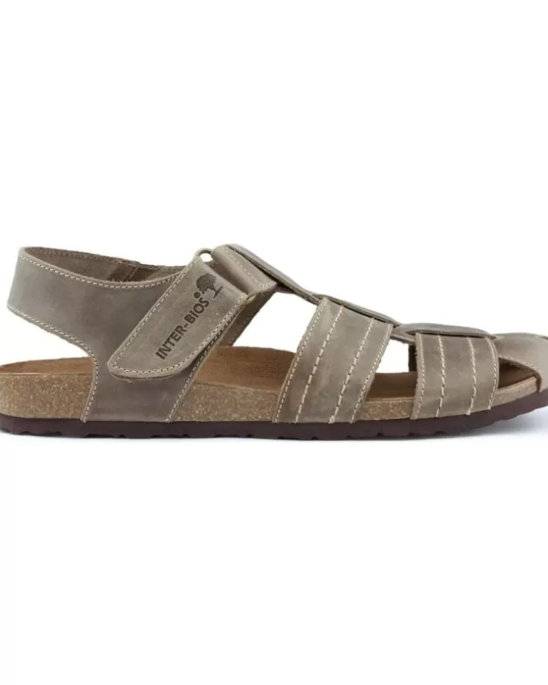 INTERBIOS Sandalias De Hombre Sandalias Cerrada Pardo Cheap