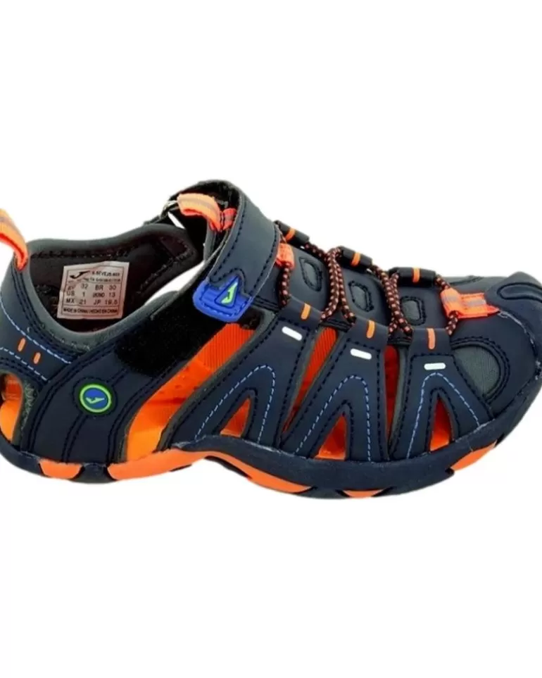 JOMA Sandalias De Niña Y Niño Sandalias S Seven Jr 803 Navy Orange Blue New