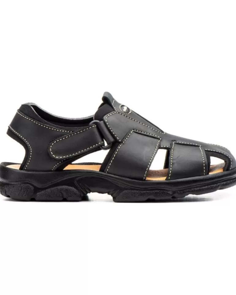 LA VIDA ROSA Sandalias De Hombre Sandalia Plana Negro Best Sale