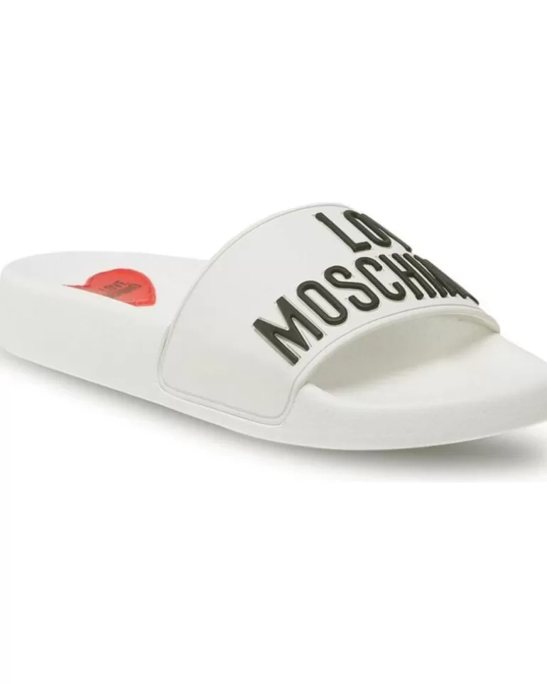 LOVE MOSCHINO Sandalias De Mujer - Ja28052G1Gi14 White Cheap