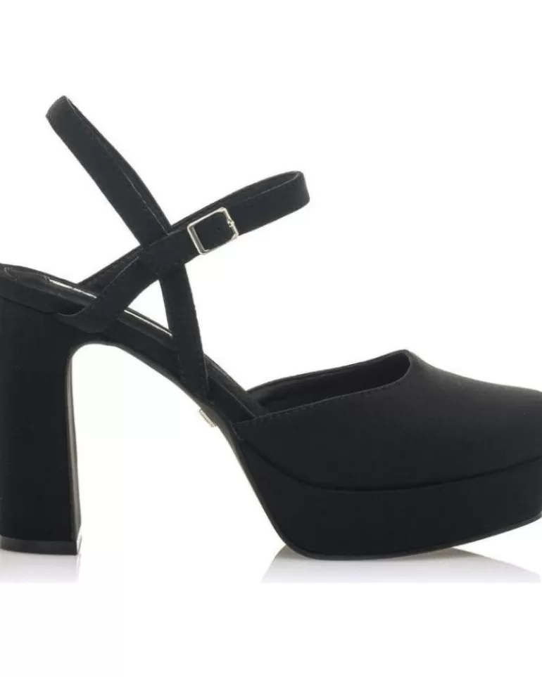 MARIA MARE Sandalias De Mujer Zapato Roseta Plataforma Abierto Negro Best