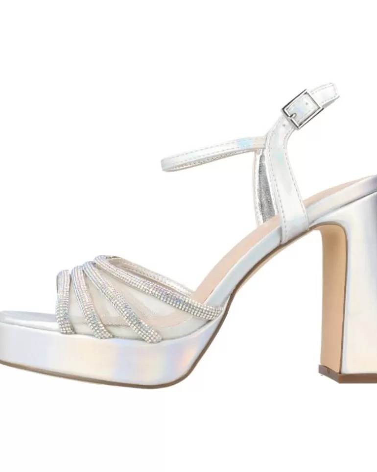 MENBUR Sandalias De Mujer Aelous Plata Flash Sale