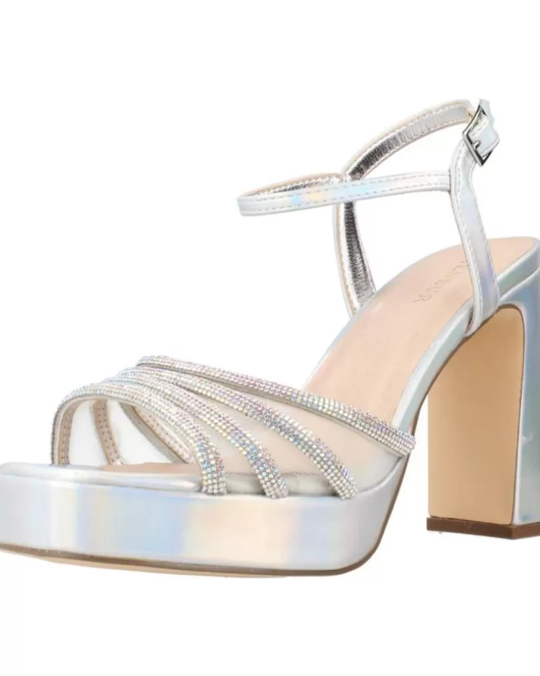 MENBUR Sandalias De Mujer Aelous Plata Flash Sale
