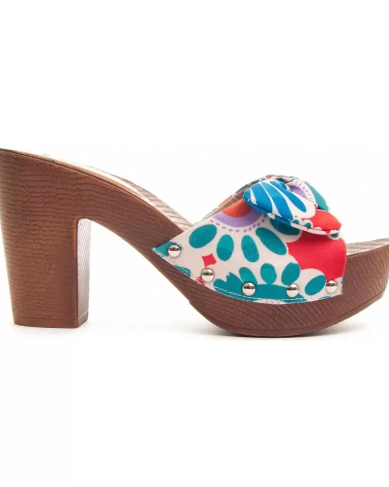 MONTEVITA Sandalias De Mujer Clogsand Blue Hot