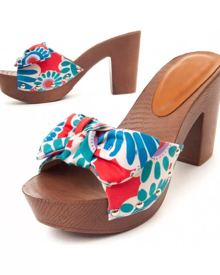 MONTEVITA Sandalias De Mujer Clogsand Blue Hot