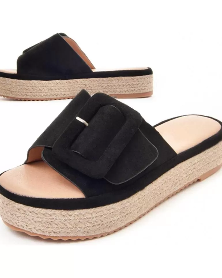 MONTEVITA Sandalias De Mujer Paland Black Cheap