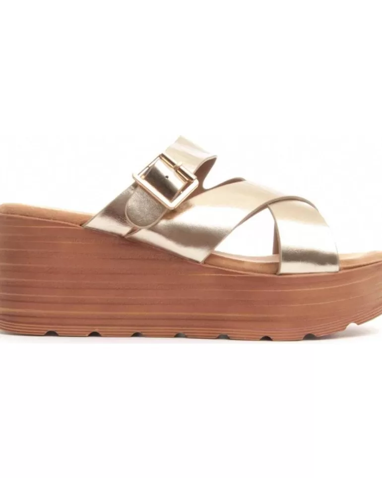 MONTEVITA Sandalias De Mujer Wedsun3 Gold Hot