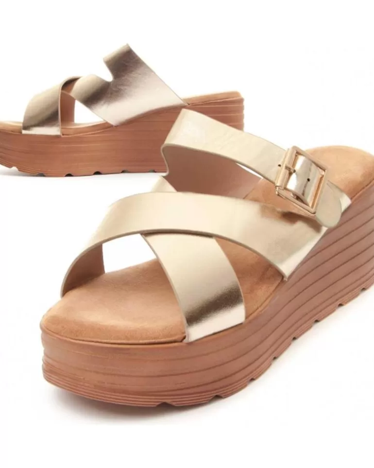 MONTEVITA Sandalias De Mujer Wedsun3 Gold Hot