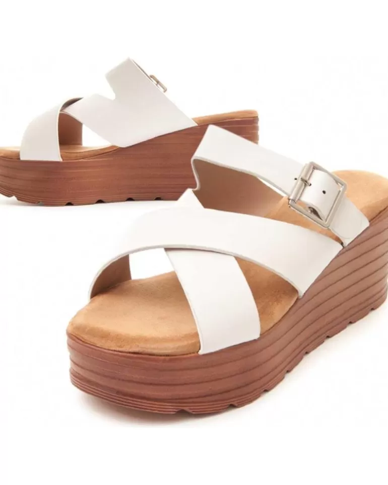 MONTEVITA Sandalias De Mujer Wedsun3 White Cheap
