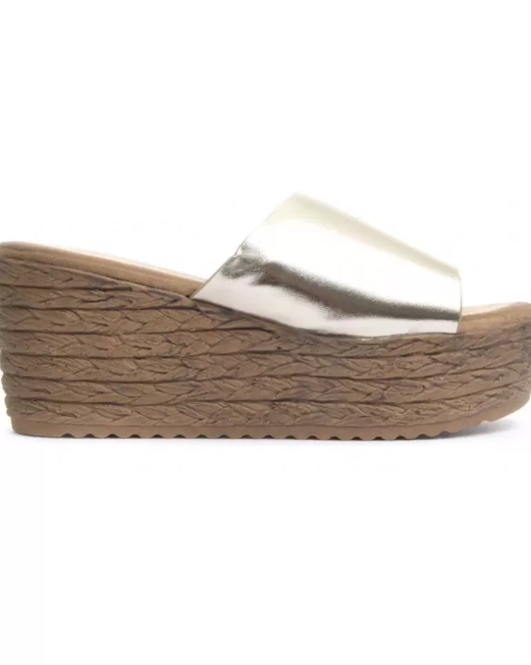 MONTEVITA Sandalias De Mujer Wedsun4 Gold Outlet