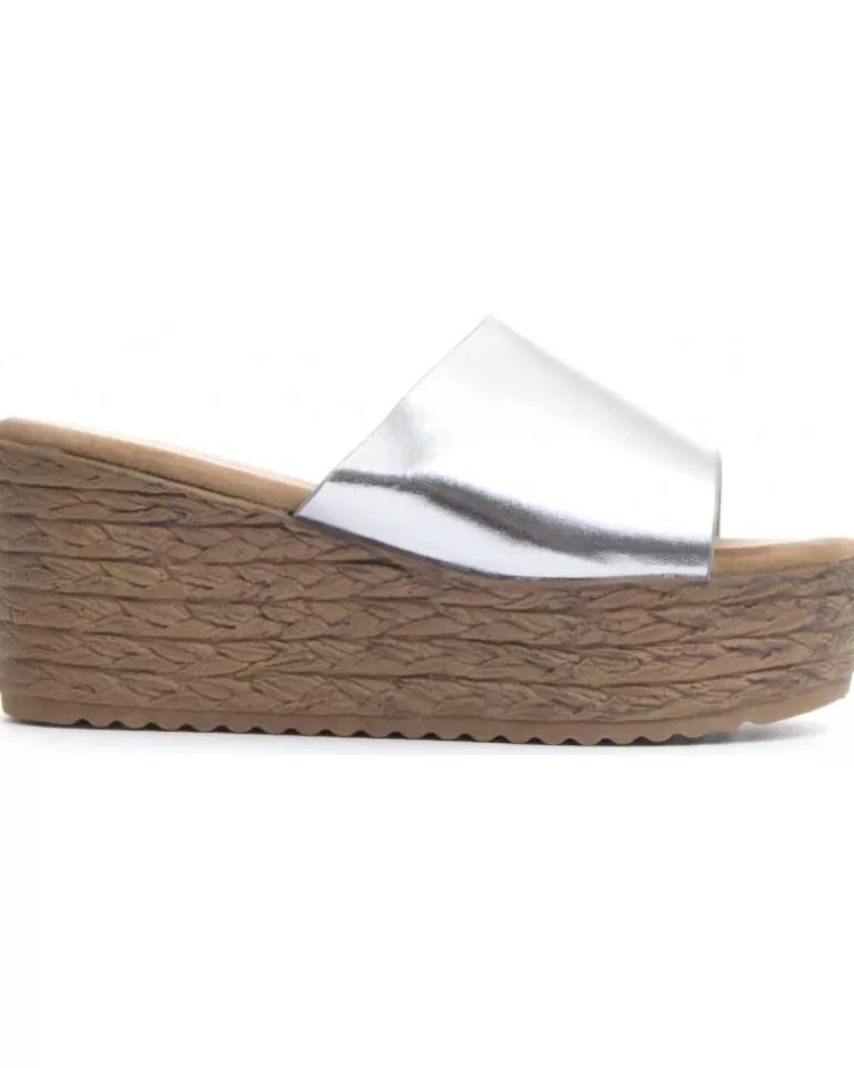 MONTEVITA Sandalias De Mujer Wedsun4 Silver New