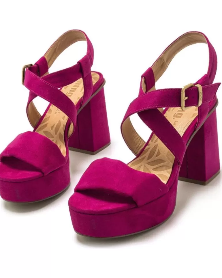 MTNG Sandalias De Mujer Sandalia Sindy Plataforma Mustang Morado Shop