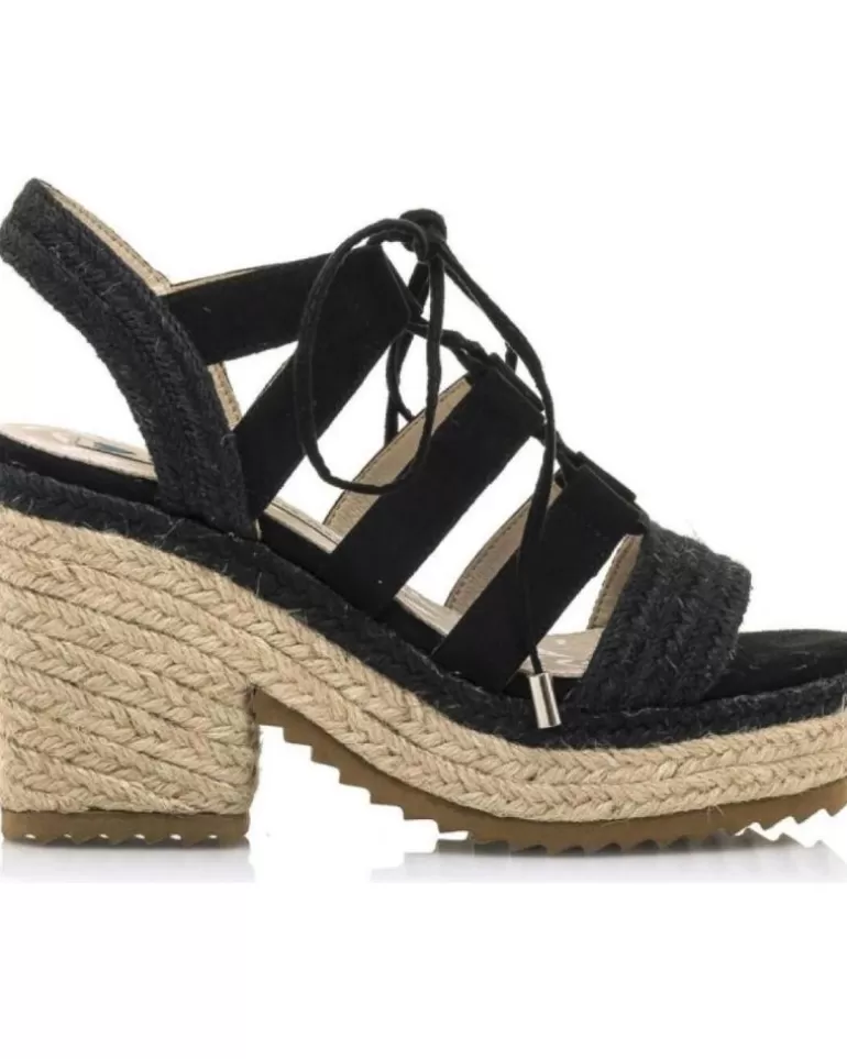 MTNG Sandalias De Mujer Sandalias De Tacón Mustang 50540 Negro Discount