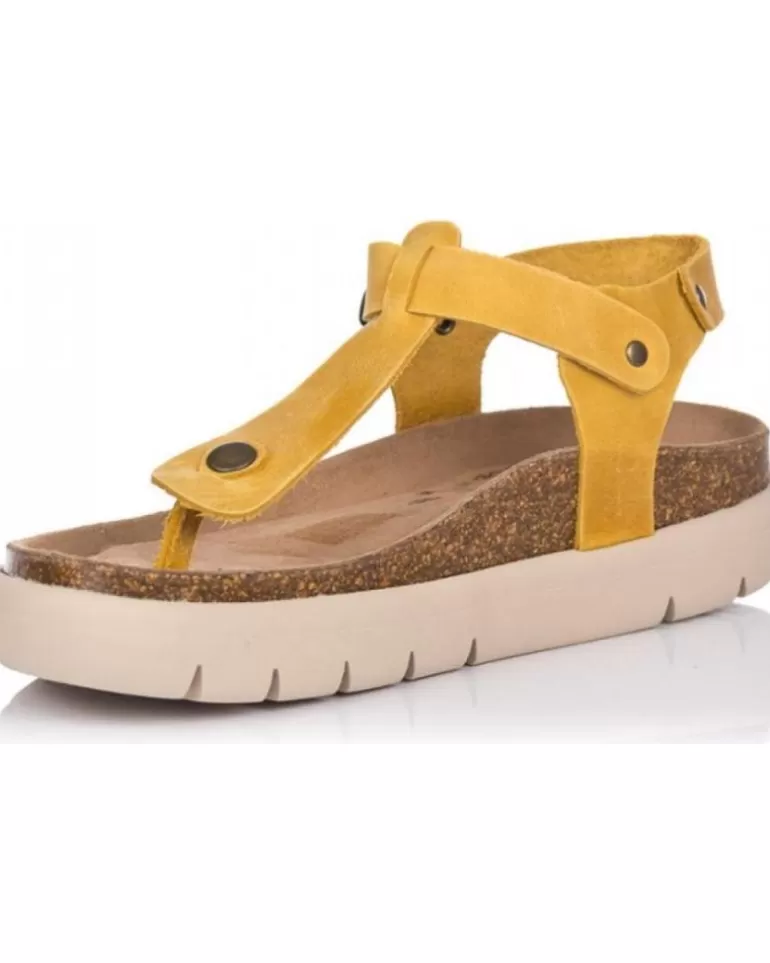 MUSSE & CLOUD Sandalias Musse & Cloud De Mujer Sandalias Bio Musse Cloud Almuhi Mostaza Beige Clearance