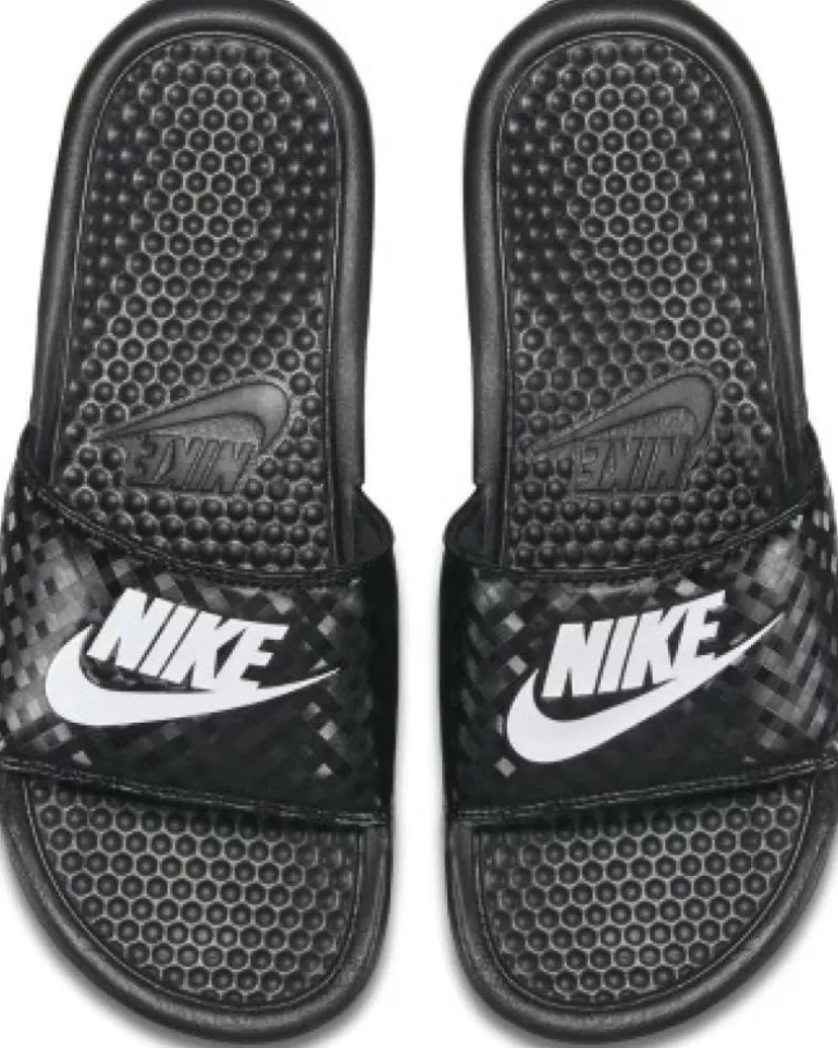 NIKE Sandalias De Mujer Y Niña Y Niño -Benassi 343881 Negro Cheap