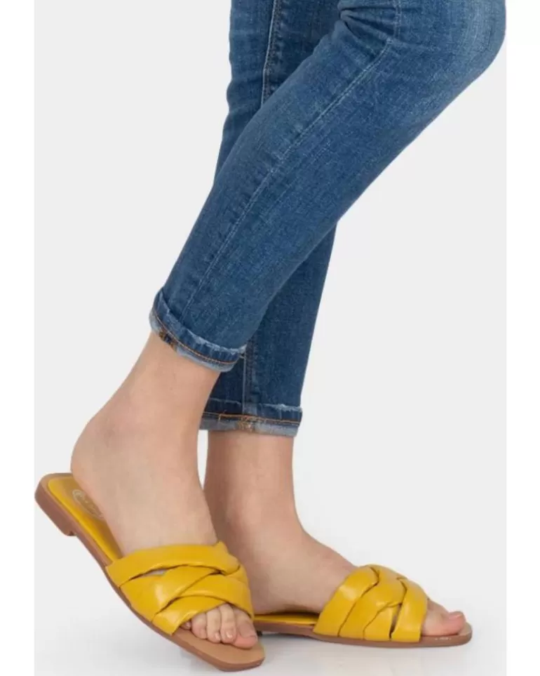 OTRAS MARCAS Sandalias De Mujer 109075 Amarillo Flash Sale
