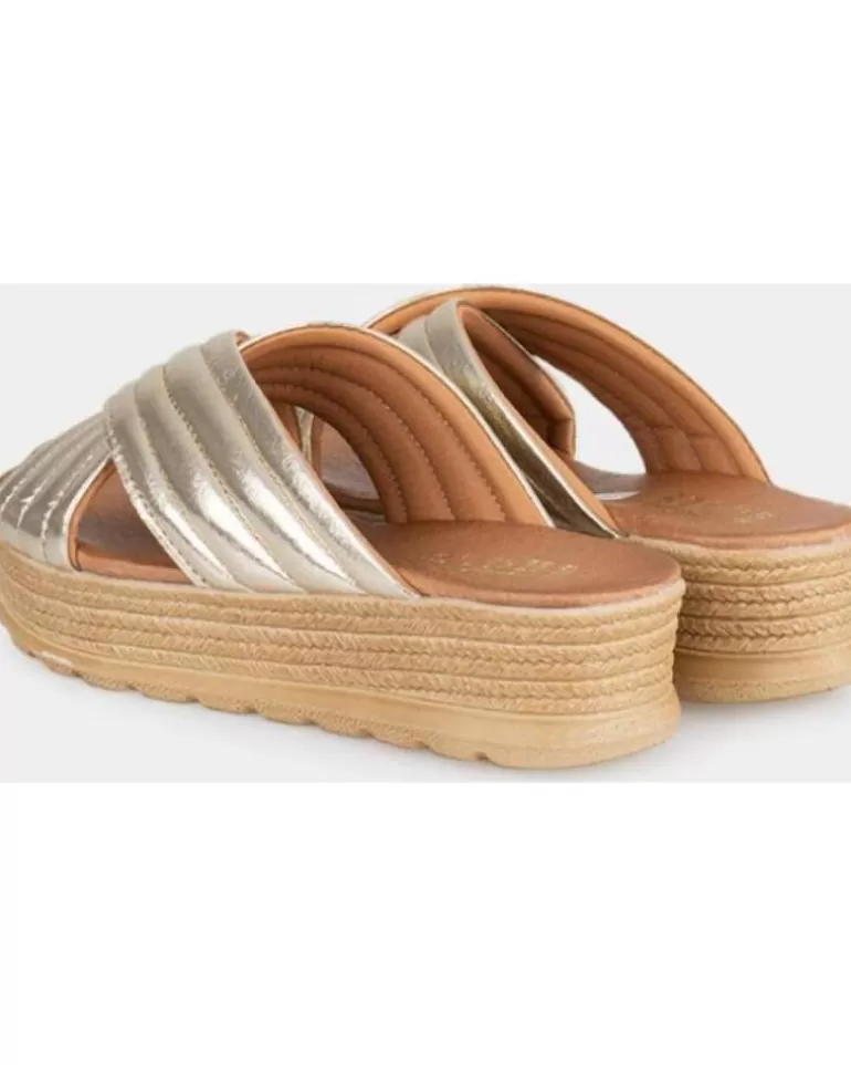 OTRAS MARCAS Sandalias De Mujer 50922 Oro Hot