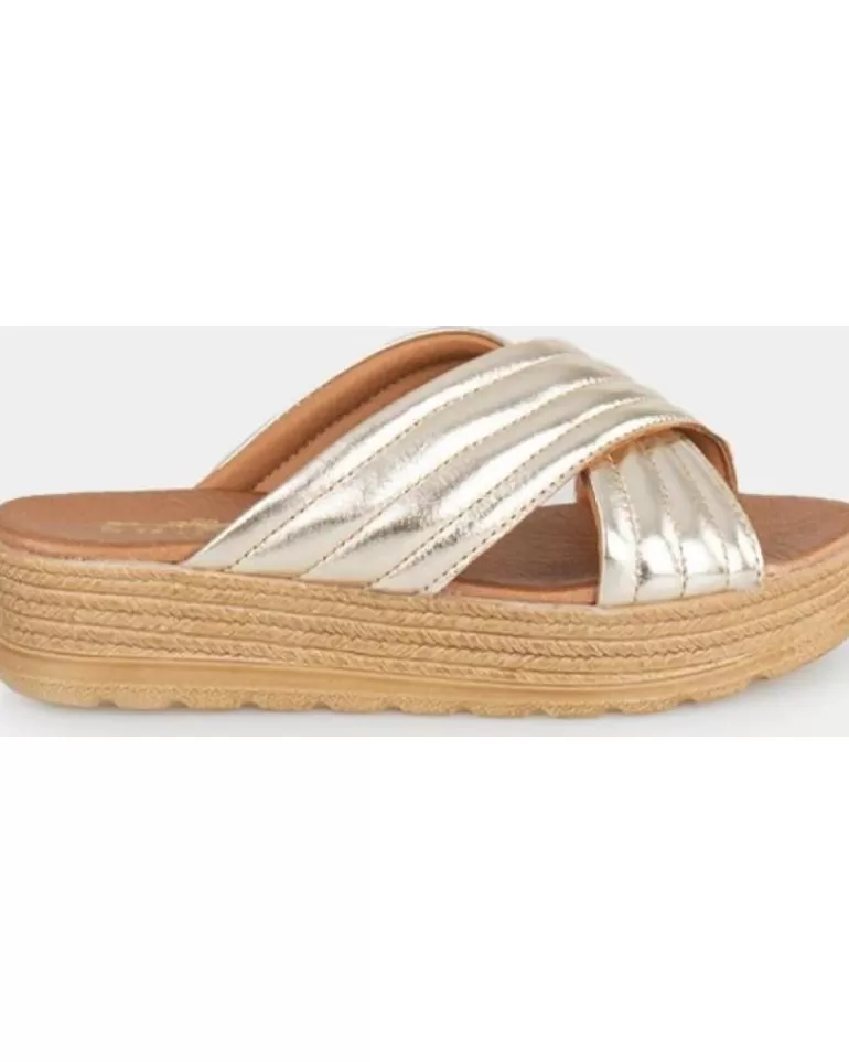 OTRAS MARCAS Sandalias De Mujer 50922 Oro Hot