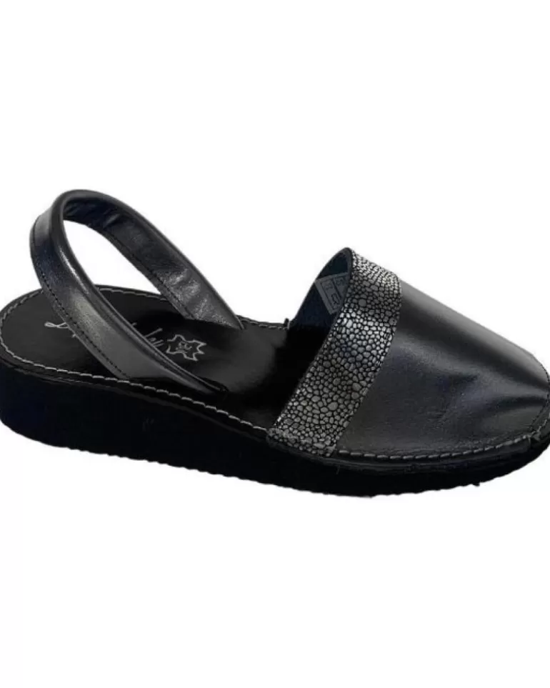 OTRAS MARCAS Sandalias De Mujer Menorquina Cua Piel Grabado Plateado Best Sale