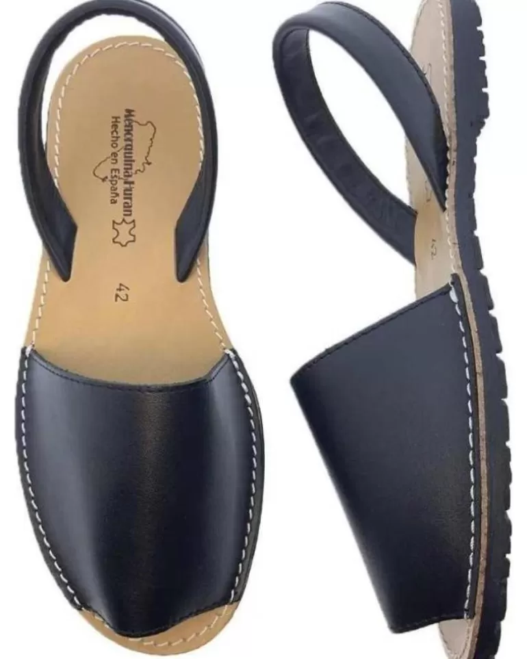 OTRAS MARCAS Sandalias De Mujer Menorquina Piel Azul Cheap