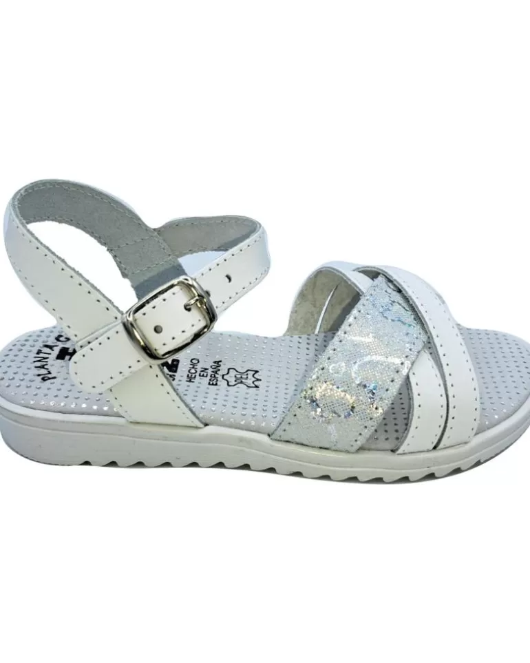 OTRAS MARCAS Sandalias De Niña Sandalia Piel Plata Clearance
