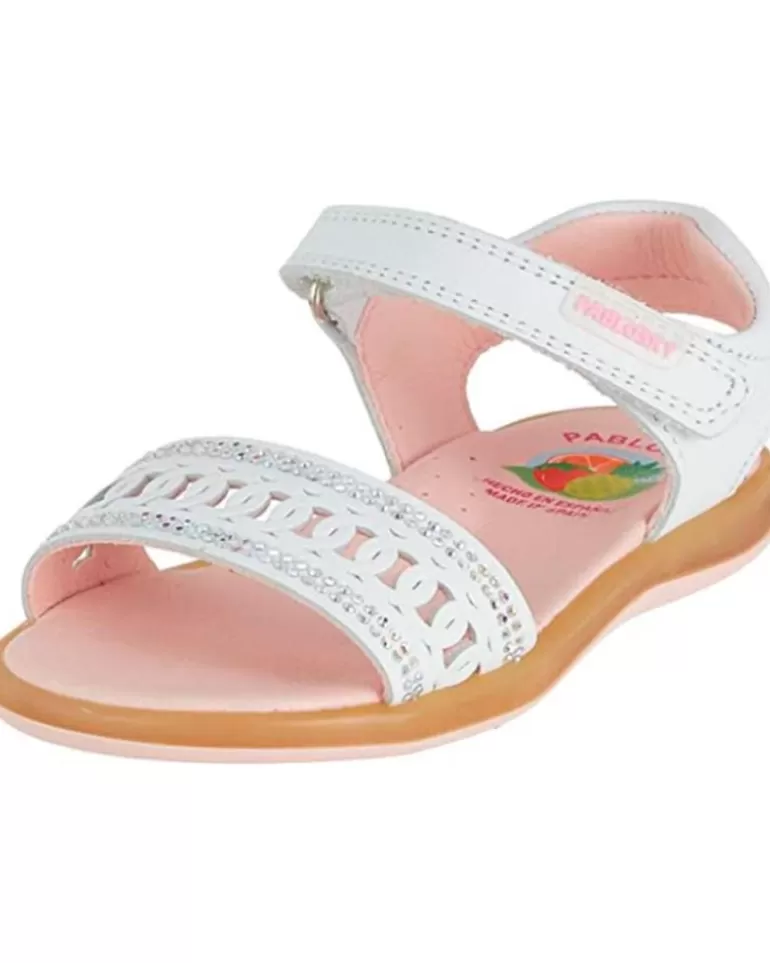 PABLOSKY Sandalias De Niña Sandalia Brillantes Blanco Store