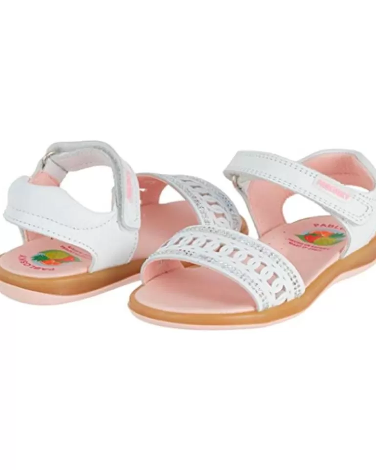 PABLOSKY Sandalias De Niña Sandalia Brillantes Blanco Store