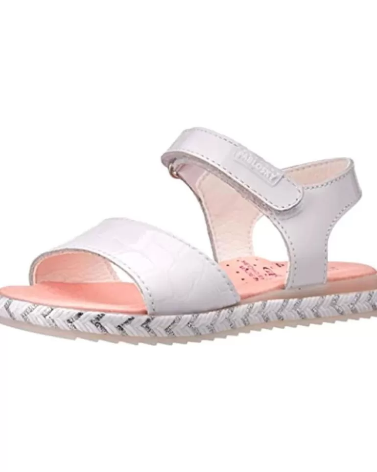 PABLOSKY Sandalias De Niña Sandalia Charol Blanco Best